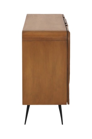 Aparador de 2 puertas de madera de mango - 160 x 75 x 38 cm