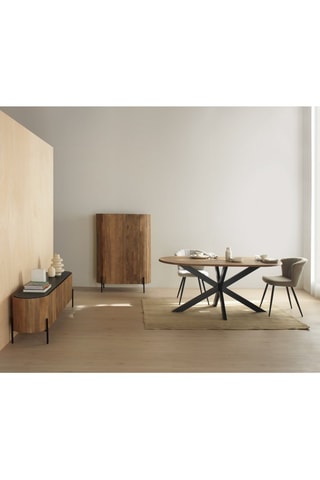 Mesa de comedor de madera de mango - 180 x 90 x 76 cm
