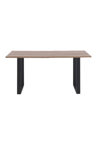 Mesa de comedor de madera - Natural y negro