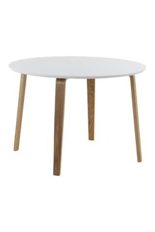 Mesa de comedor redonda - Blanco