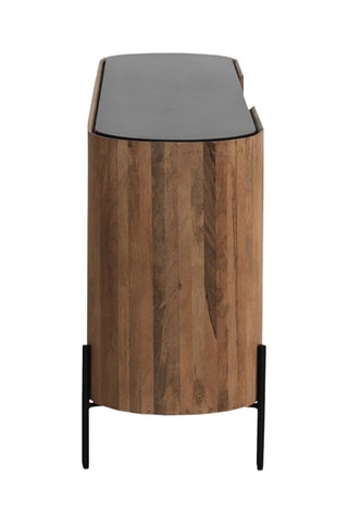 Aparador de 2 puertas de madera de mango - 175 x 76 x 40 cm