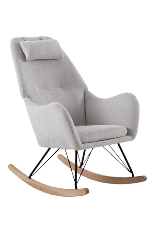 Sillón mecedor - Blanco - De poliéster