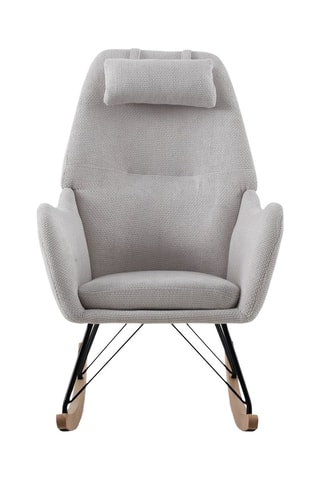 Sillón mecedor - Blanco - De poliéster