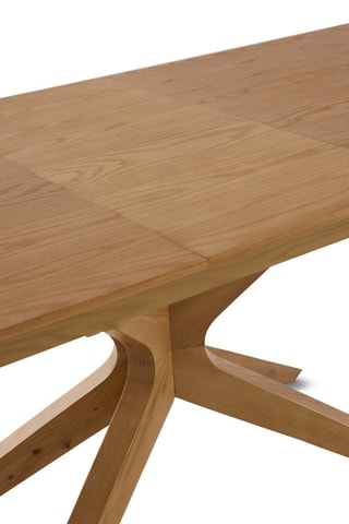 Table à manger extensible en chêne et frêne – 160/200 x 77 x 90 cm