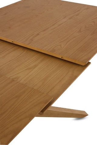 Table à manger extensible en chêne et frêne – 160/200 x 77 x 90 cm