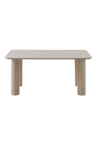 Table à manger en céramique et bois - 160 x 75 x 90 cm