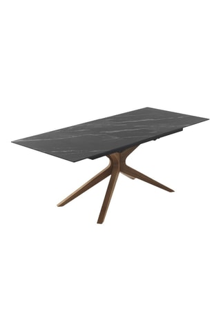 Table à manger extensible en chêne et céramique  - 160/200 x 77 x 90 cm