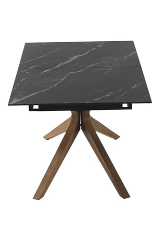 Table à manger extensible en chêne et céramique  - 160/200 x 77 x 90 cm