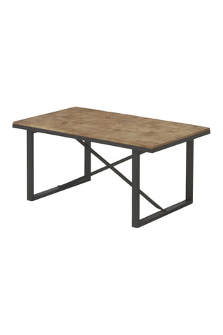 Mesa de centro de madera - Natural y negro