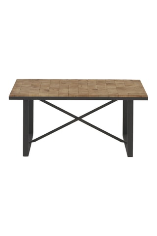 Mesa de centro de madera - Natural y negro
