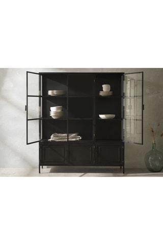 Vitrine 6 portes - 135 x 160 x 40 cm