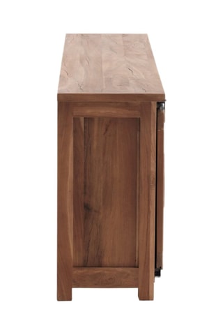 Aparador de 2 puertas de madera de acacia - 160 x 81 x 40 cm
