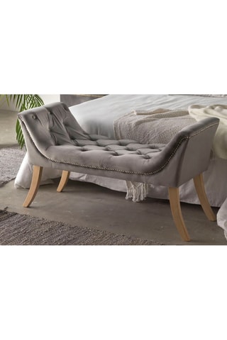 Banqueta acolchada - Gris