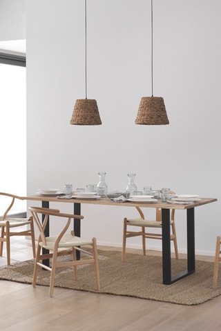 4 sillas - Natural y beige