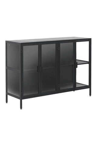 Aparador de 4 puertas - Negro