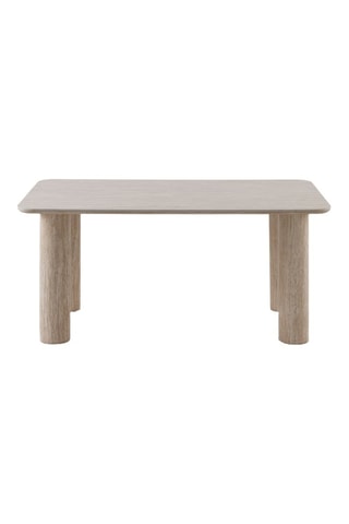 Table à manger en céramique et bois - 200 x 75 x 100 cm