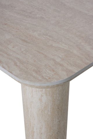 Table à manger en céramique et bois - 200 x 75 x 100 cm