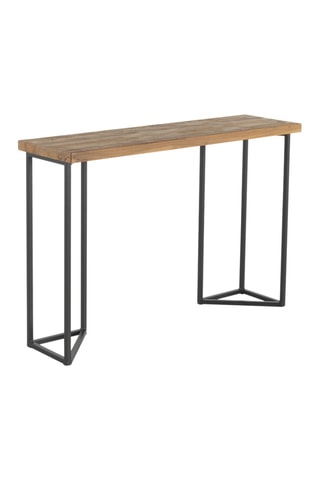 Consola de madera - Natural y negro