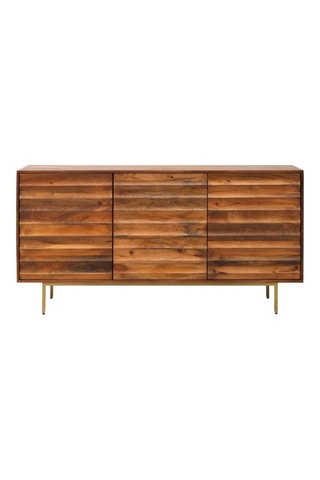 Aparador de 3 puertas de madera de mango - 170 x 40 x 85 cm