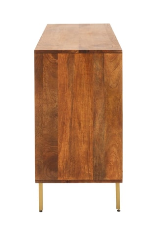Aparador de 3 puertas de madera de mango - 170 x 40 x 85 cm