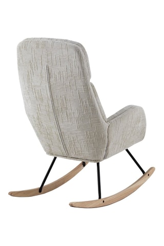 Sillón mecedor - Blanco - De poliéster