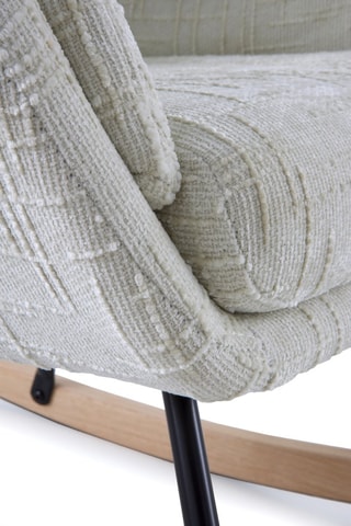 Sillón mecedor - Blanco - De poliéster