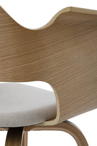 4 sillones - Imitación madera y beige