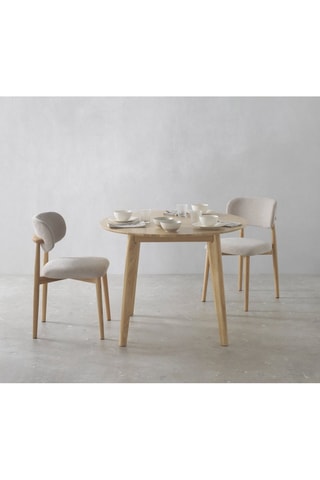 Mesa de comedor de roble - 100 x 100 x 75 cm