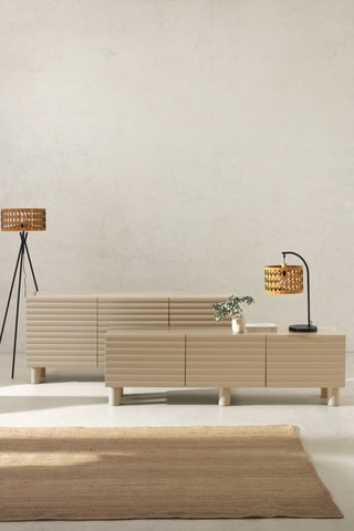 Aparador de 2 puertas y 2 cajones - 180 x 43 x 75 cm