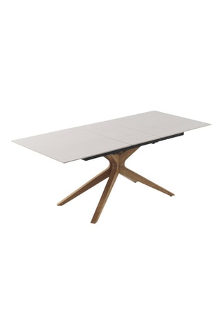 Table à manger extensible en chêne et céramique  - 160/200 x 77 x 90 cm