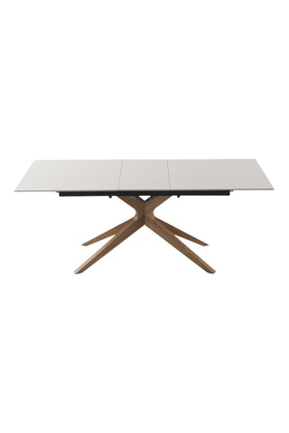 Table à manger extensible en chêne et céramique  - 160/200 x 77 x 90 cm