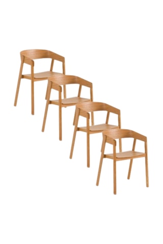 4 fauteuils - Naturel