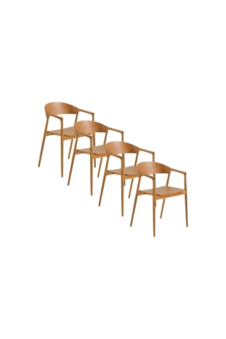 4 fauteuils - Naturel
