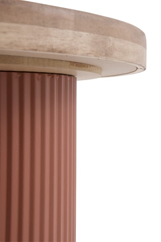 Table basse en hévéa - 54 x 38 x 38 cm