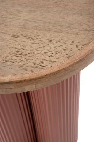 Table basse en hévéa - 40 x 40 x 44 cm