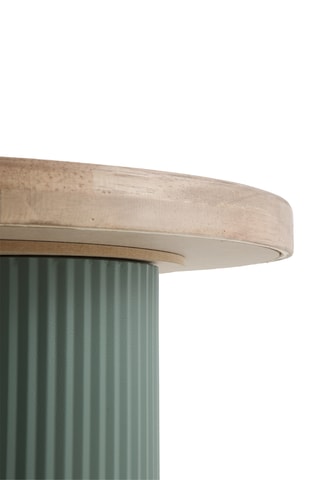 Table basse en hévéa - 75 x 75 x 36 cm