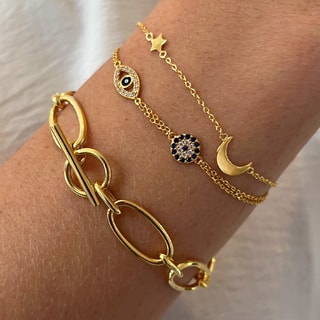 Pulseira - Latão dourado 