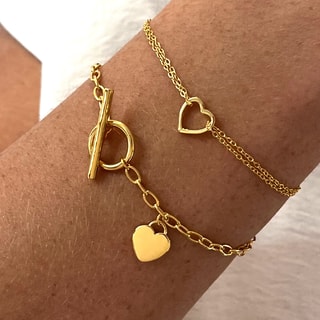 Pulseira - Latão dourado