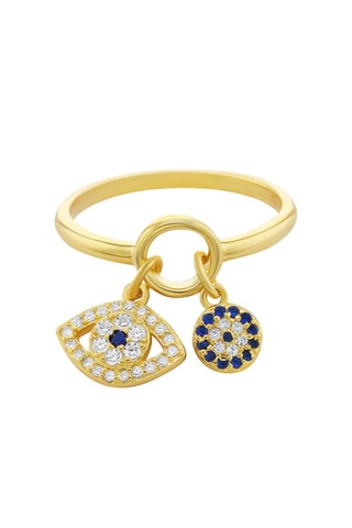 Anel folheado a ouro fino amarelo