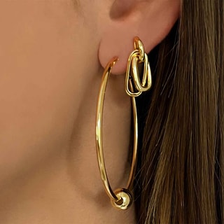 Brincos - Latão dourado