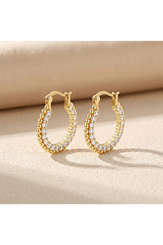 Argolas folheadas a ouro fino amarelo