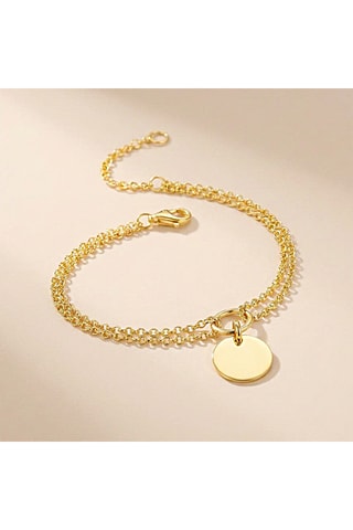 Pulseira folheada a ouro fino amarelo