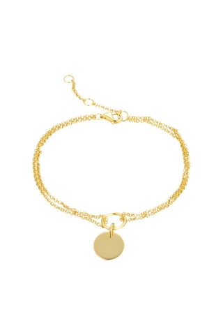 Pulseira folheada a ouro fino amarelo