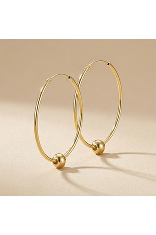 Argolas folheadas a ouro fino amarelo