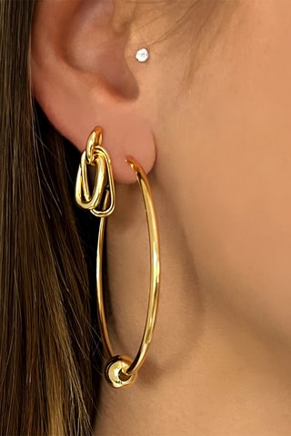 Argolas folheadas a ouro fino amarelo