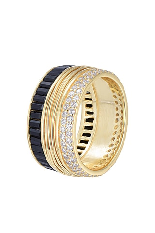 Anel - Dourado e preto