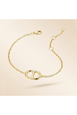 Pulseira folheada a ouro fino amarelo