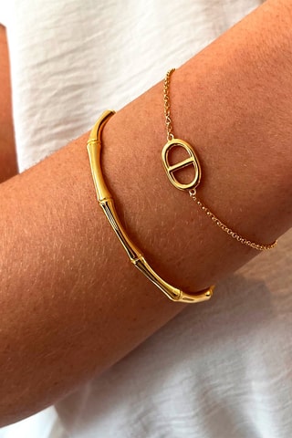 Pulseira folheada a ouro fino amarelo