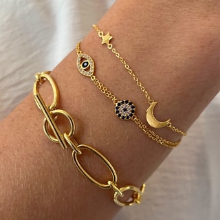 Pulseira - Latão dourado