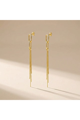 Brincos pendentes a ouro fino amarelo